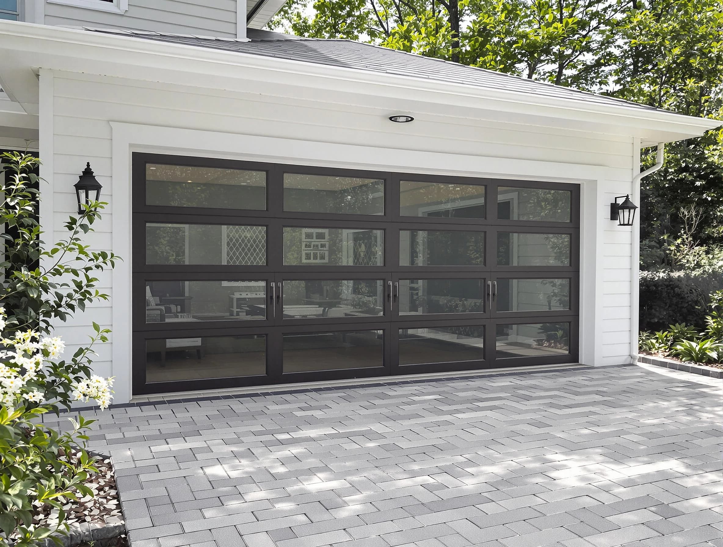 Sherrelwood Garage Door Repair design specialist presenting custom garage door options to Sherrelwood homeowner