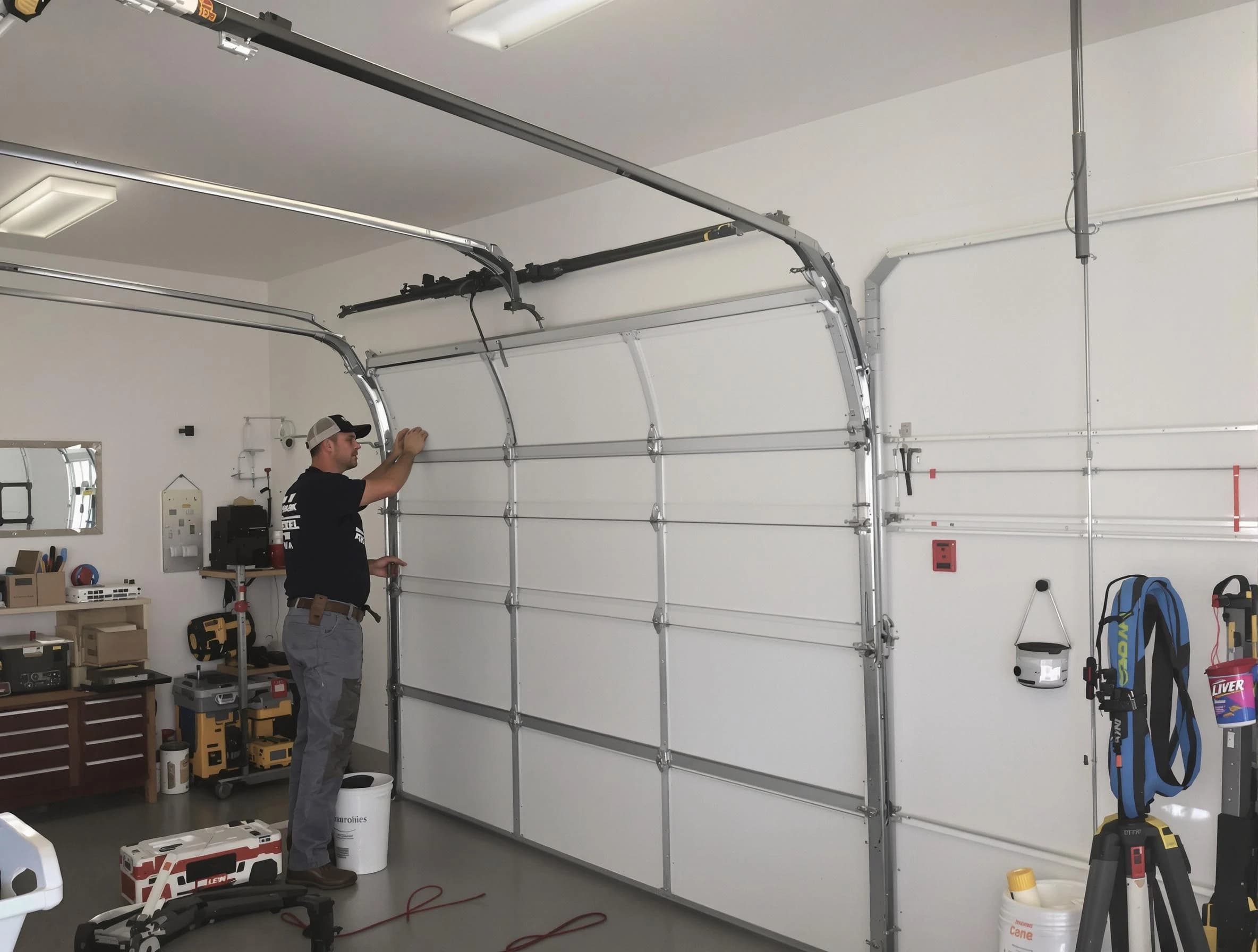 Sherrelwood Garage Door Repair team installing new garage door in Sherrelwood