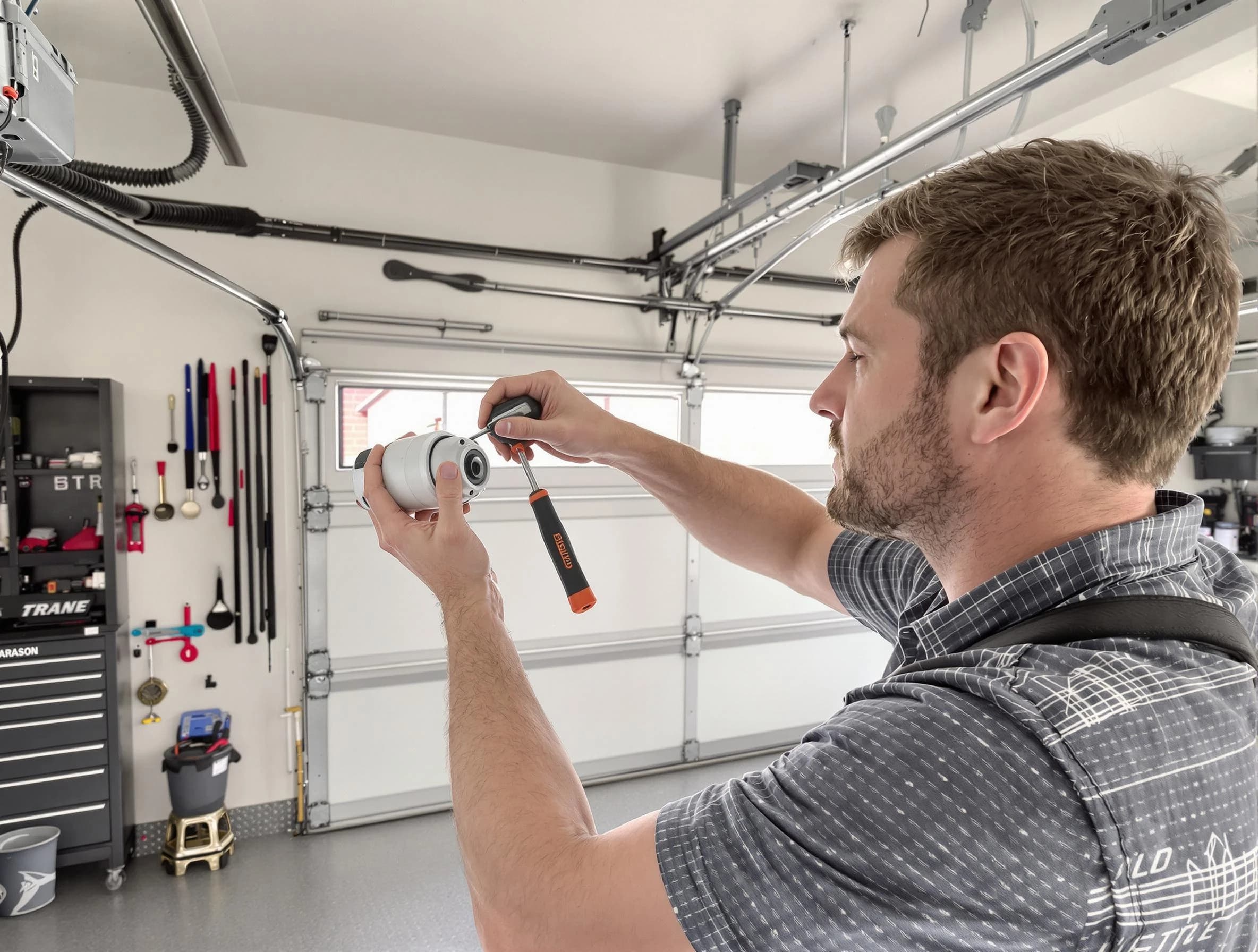 Garage door opener repair service by Sherrelwood Garage Door Repair in Sherrelwood