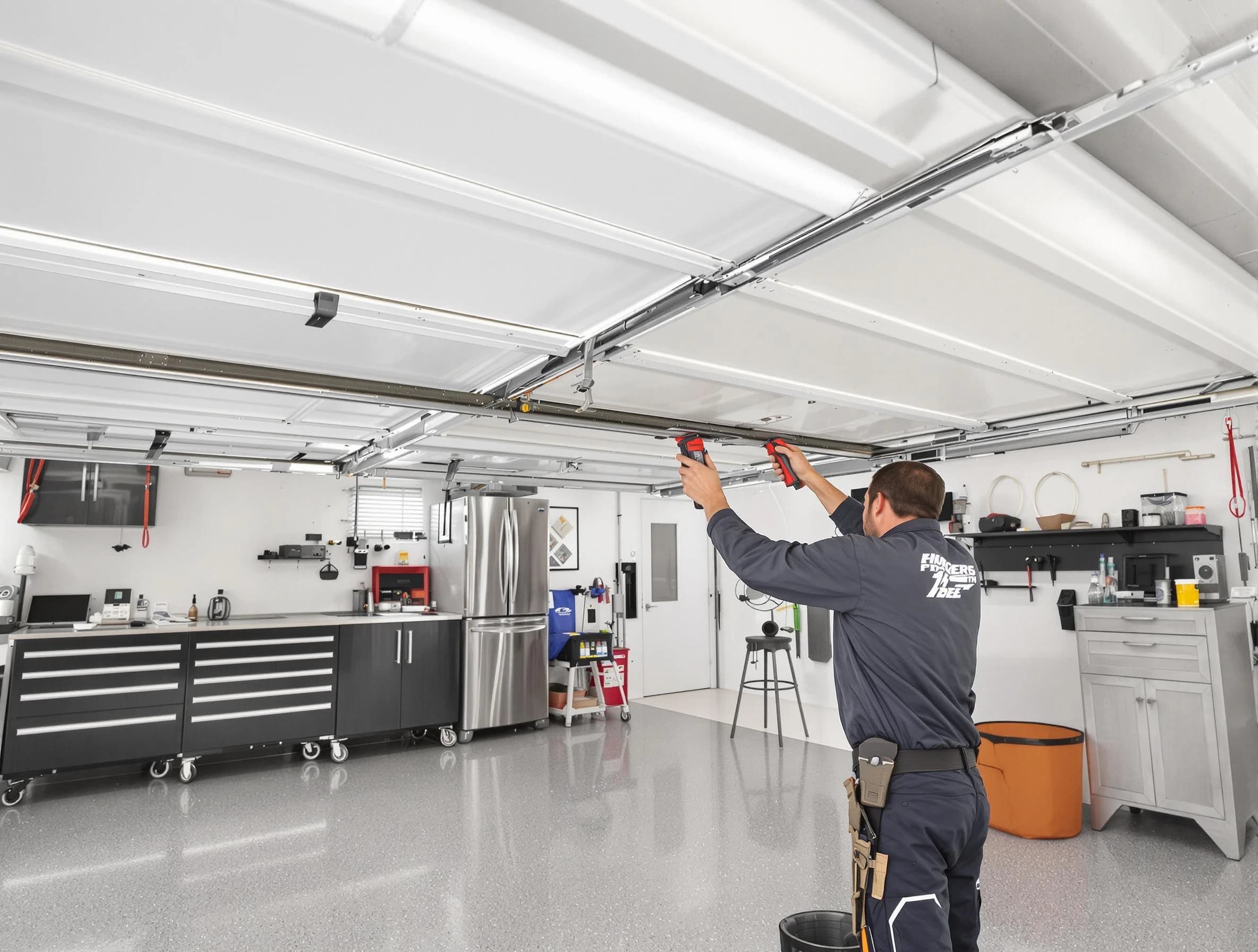 Overhead garage door repair service by Sherrelwood Garage Door Repair in Sherrelwood