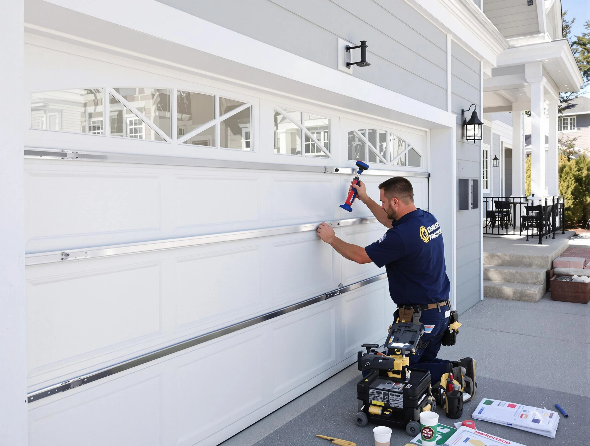 Professional garage door installation by Sherrelwood Garage Door Repair in Sherrelwood