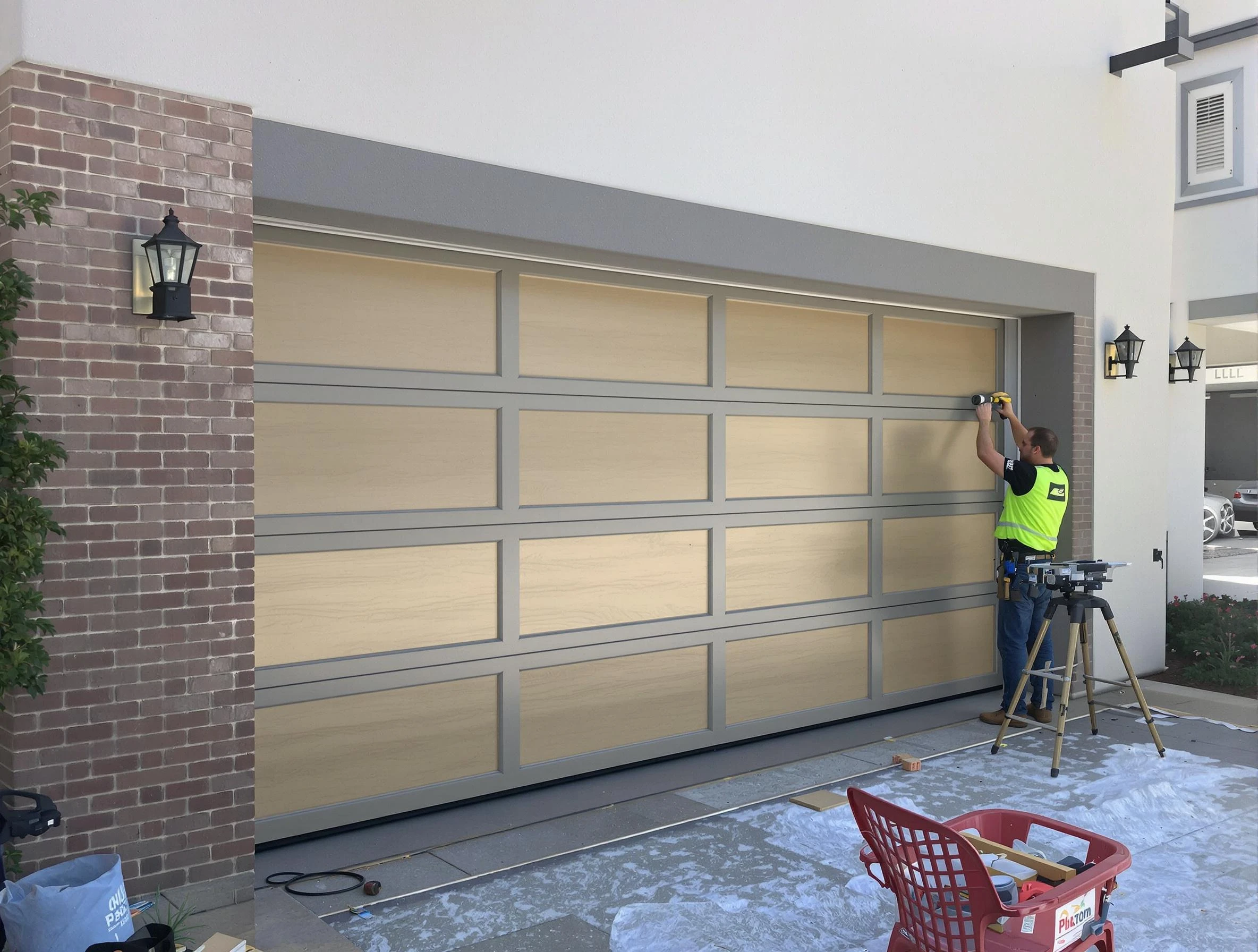 Garage door replacement service by Sherrelwood Garage Door Repair in Sherrelwood