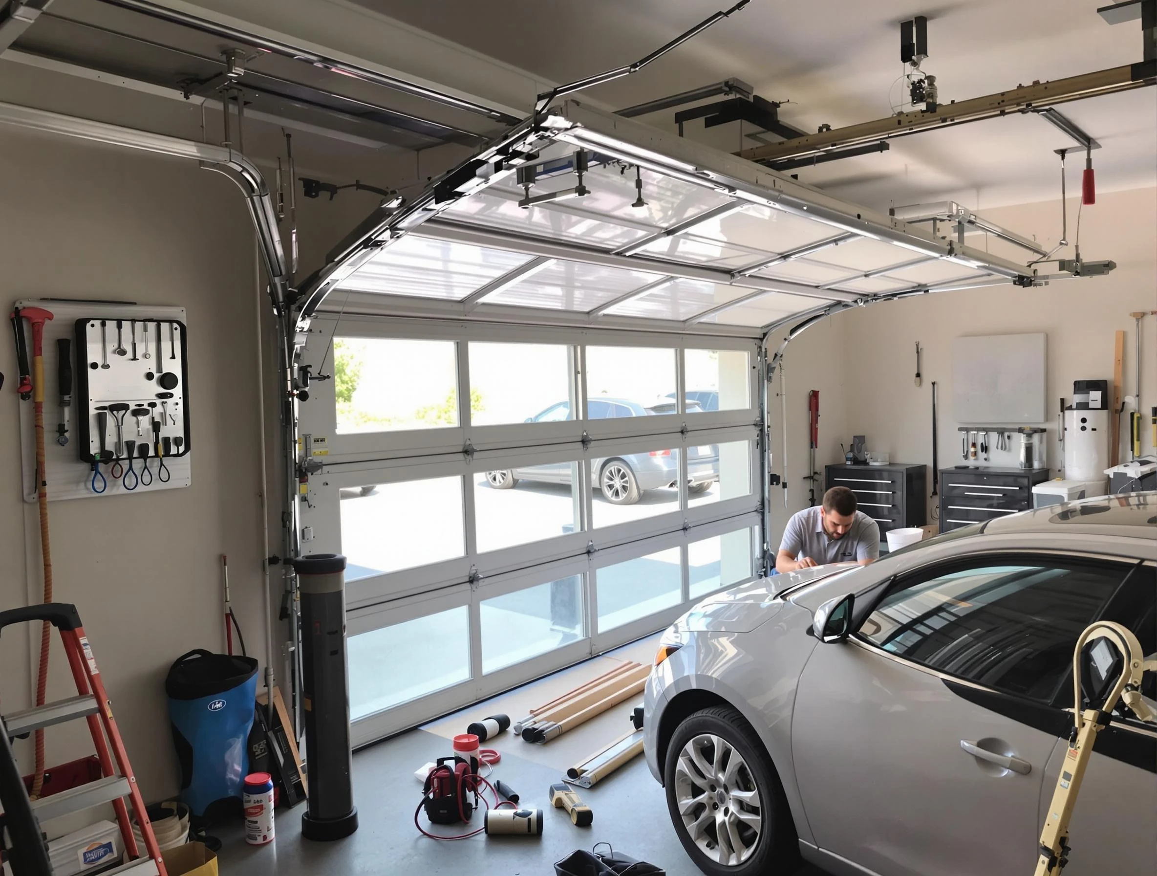 Garage door noise reduction service by Sherrelwood Garage Door Repair in Sherrelwood