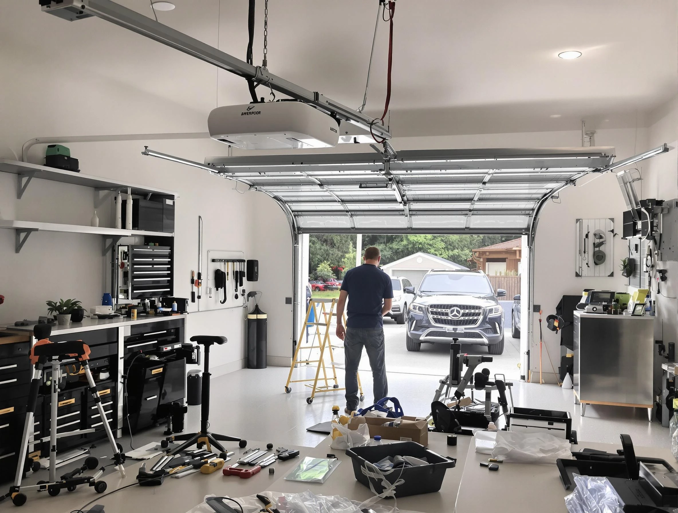Garage door opener installation by Sherrelwood Garage Door Repair in Sherrelwood
